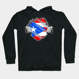 Proud Puerto Rico Flag, Puerto Rico gift heritage, Puerto Rican girl Boy Friend Boricua Puertoriqueño Hoodie